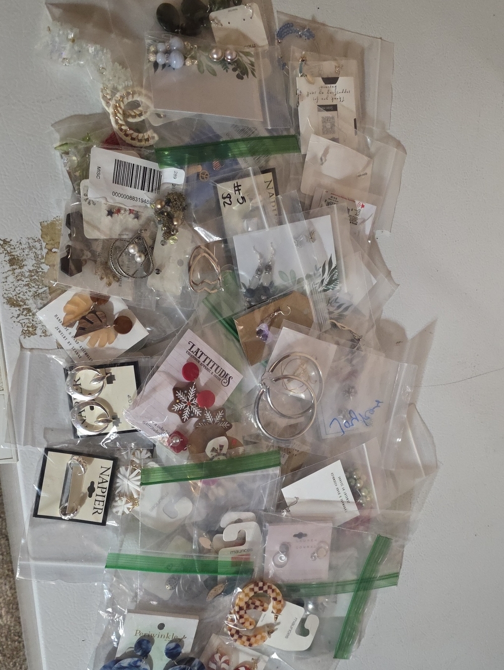 60 + Pairs Mixed Assorted Earrings Pack - Almost All Brand New
